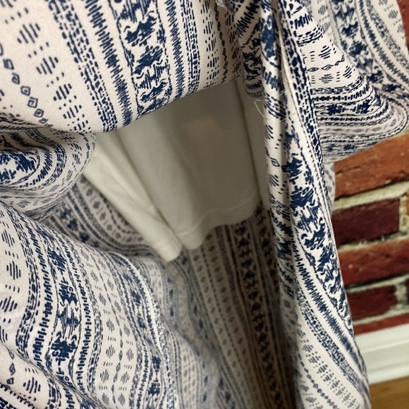 Daniel Rainn White & Navy Halter Maxi Dress Size S - Picture 8 of 13